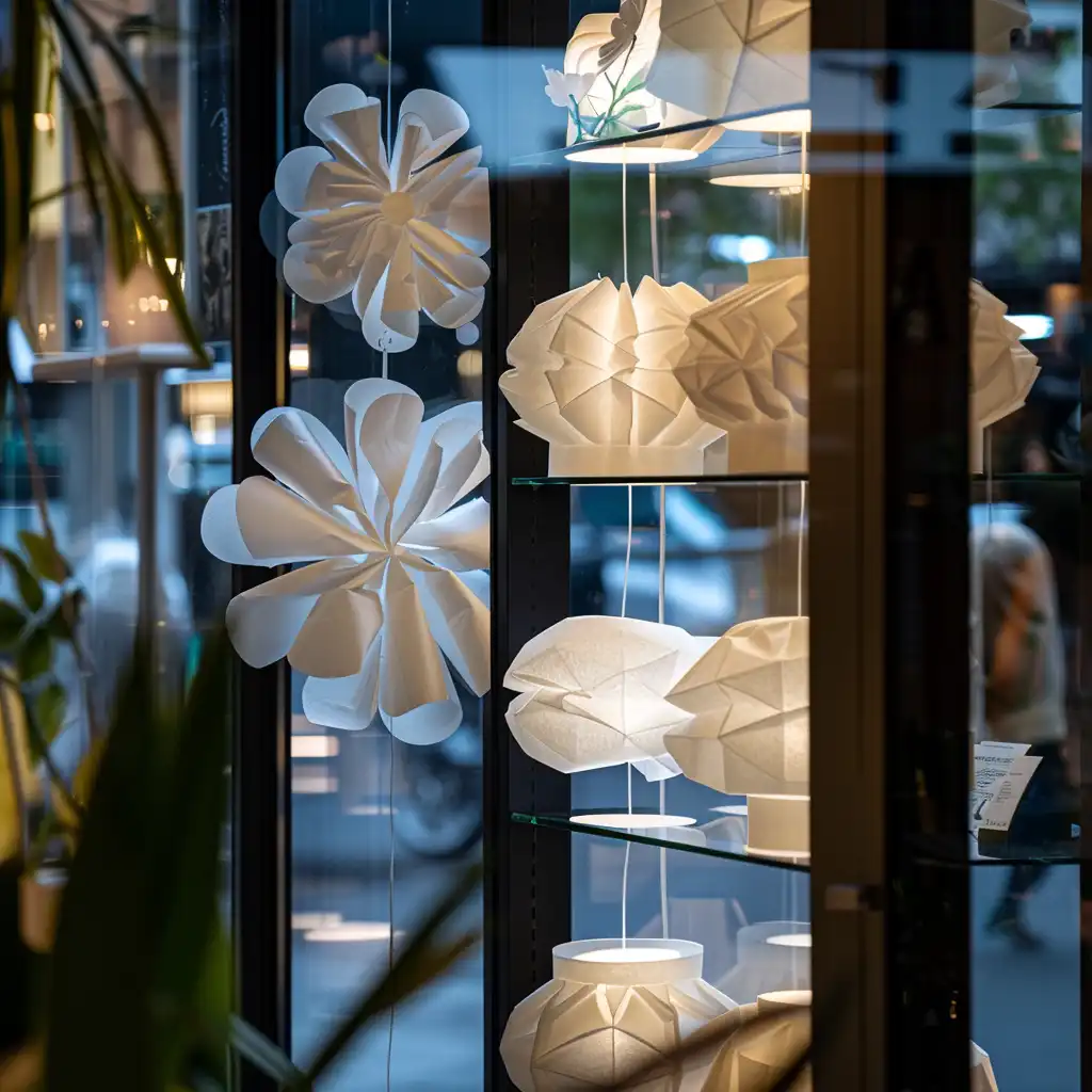 Tissuepapier in moderne winkeldisplays